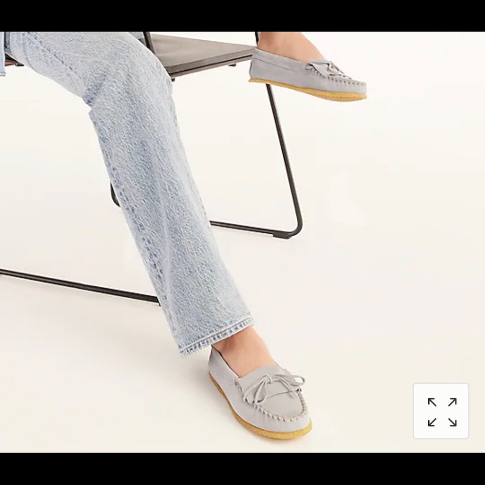 JCrew Soft light Blue Unlined Suede Loafers